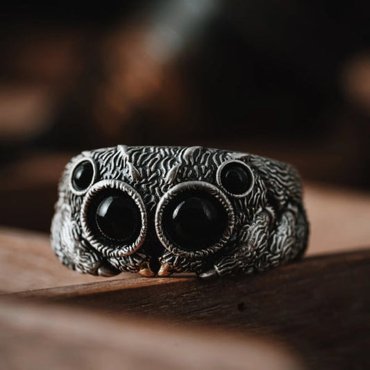 Jumping Spider Ring Creative Exaggerating Animal