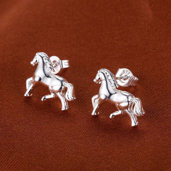 Horse Earrings Silver-plated Jewelry