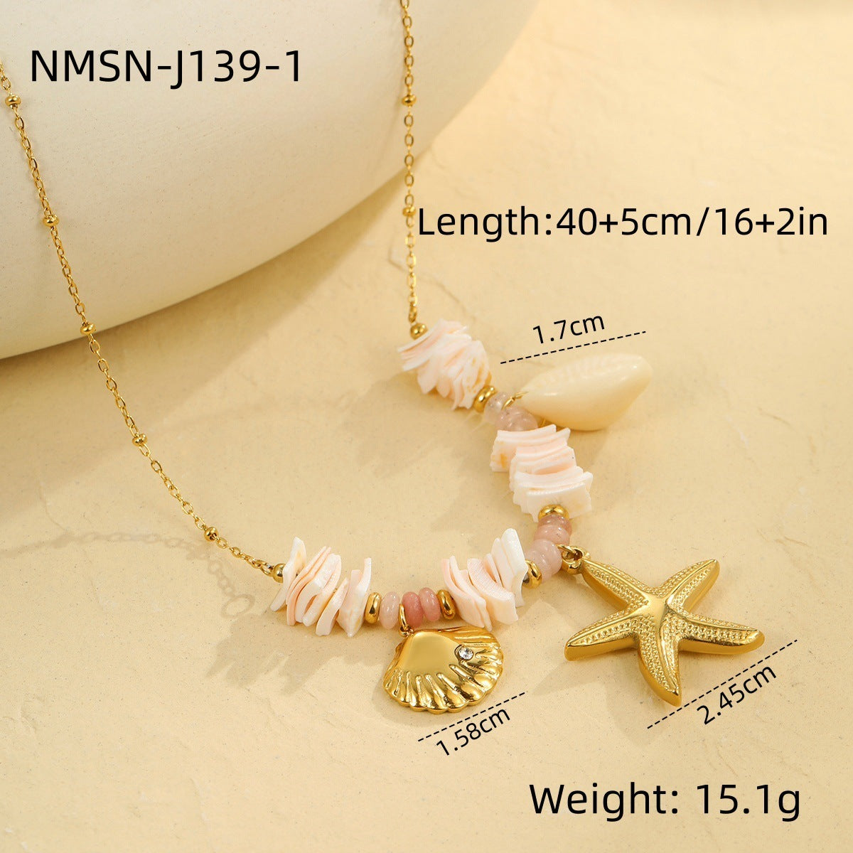 Shell Stainless Steel Necklace Clavicle Chain Jewelry