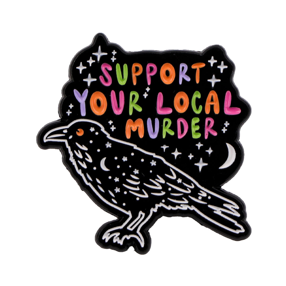 Animal Quotations Cat Black Bear Brooch Badge Clothing Backpack Ornament