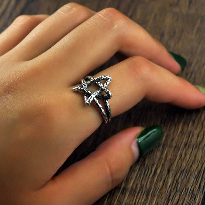 Pentagram Ring Retro Ring