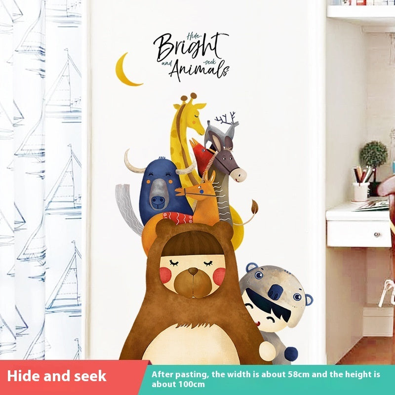 Door Sticker Self-adhesive Sticker Wall Sticker Decorative Painting Door Renovation