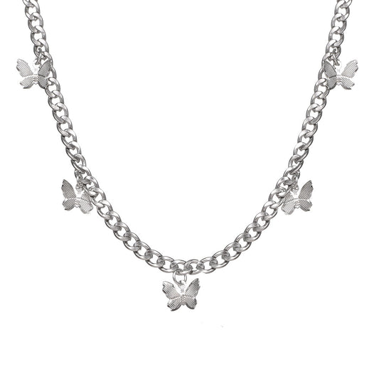 Punk Style Hip-hop  Di Butterfly Necklace Necklace