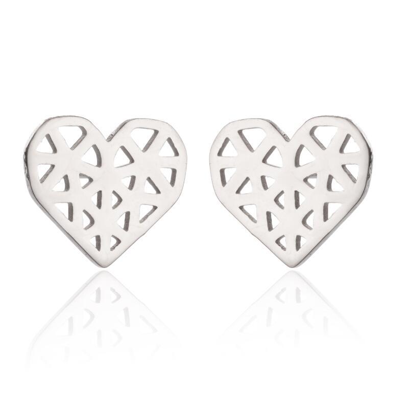 Simple Stainless Steel Ghost Stud Earrings Small Animal