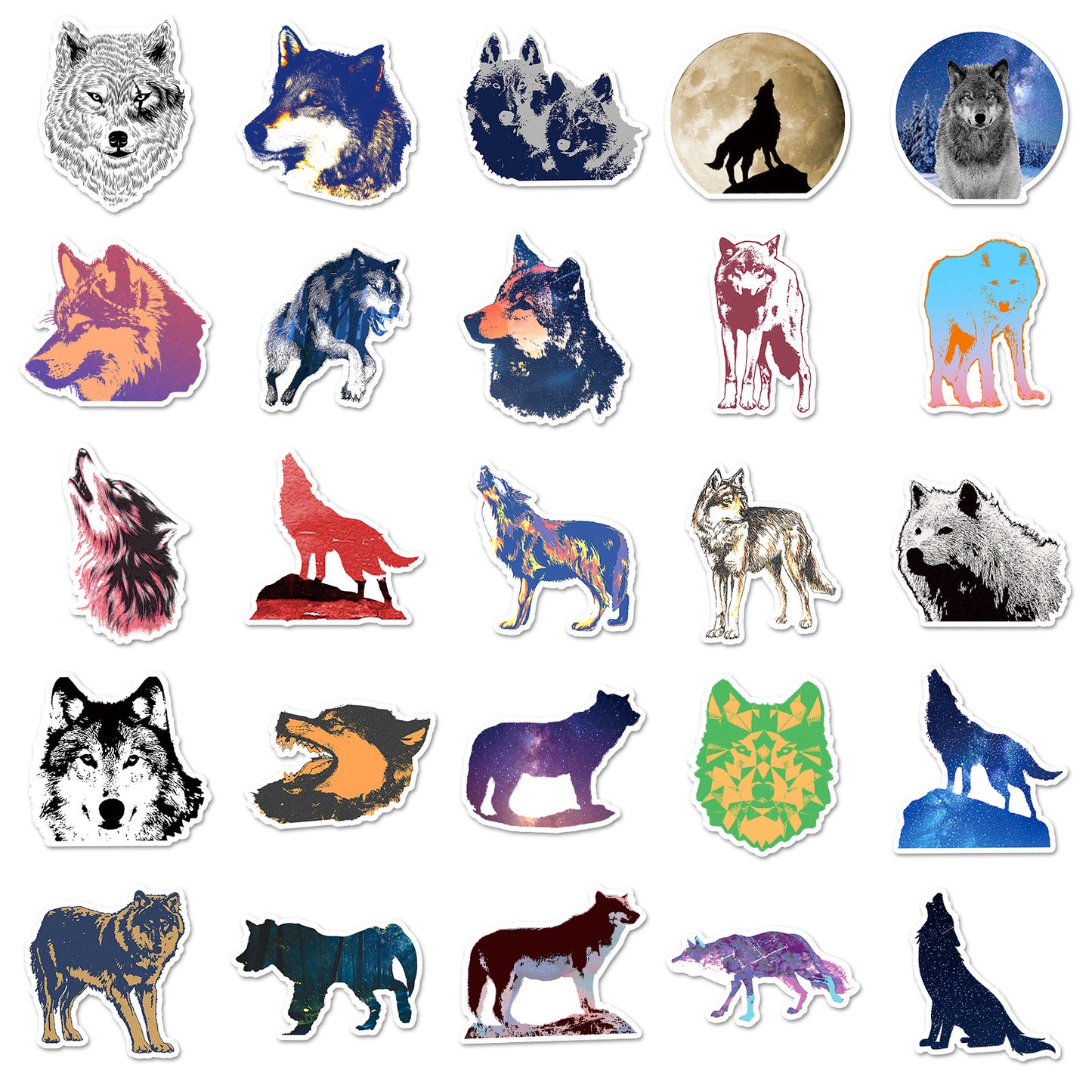 Animal DIY Skateboard Water Cup Luggage Sticker Waterproof