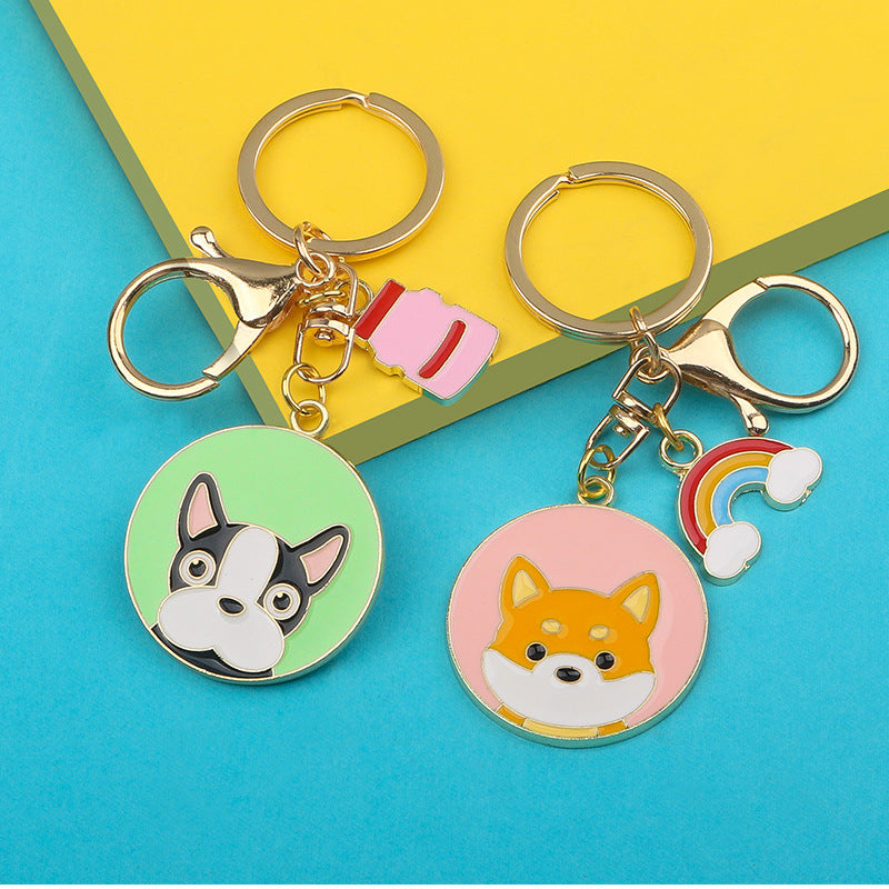 Couple's Exquisite Personality Pendant Keychain