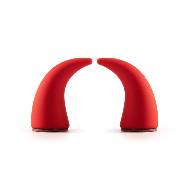 CAR Mini Steering Wheel Devil Horn Decorative Sticker Ornaments