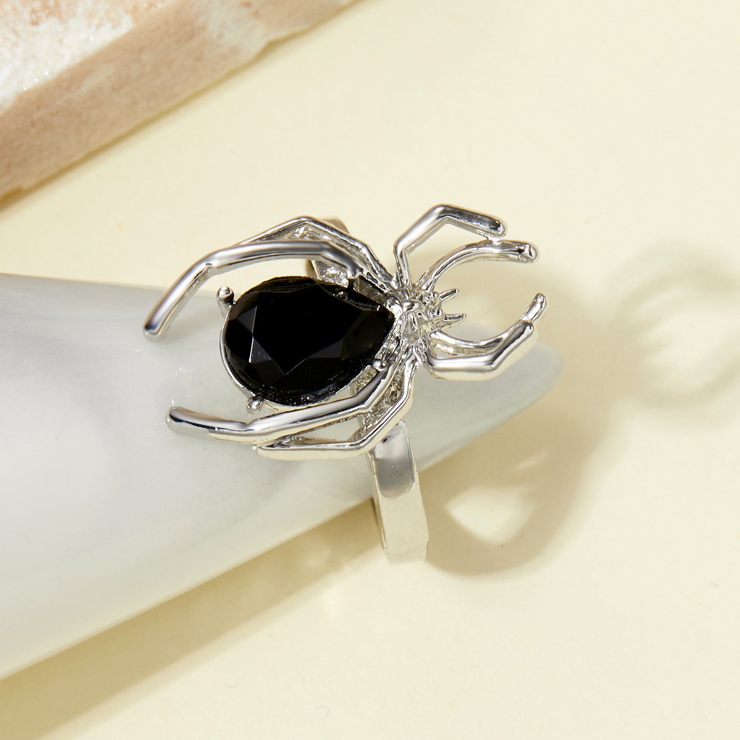 Diamond Spider Ring Open Ring