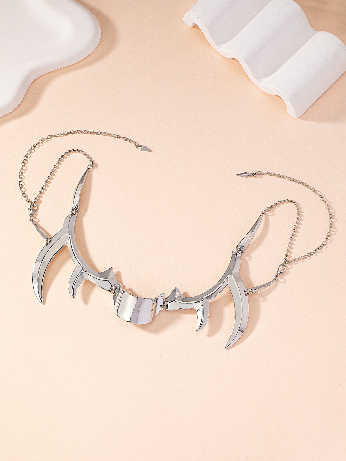 Fluid Lip Ring Face Decoration Earring Set