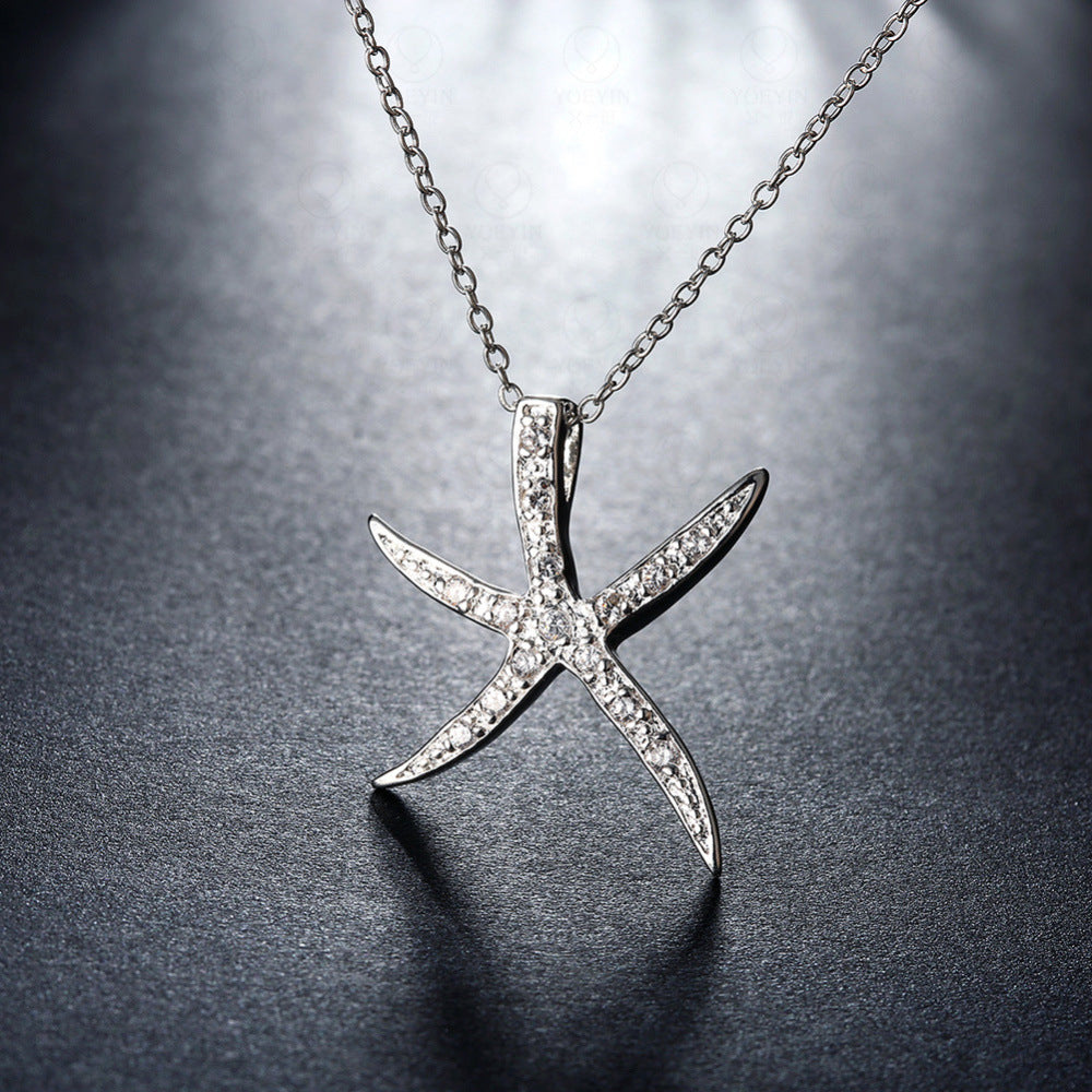 Jewelry Stone Set Sea Single Pendant Without Chain