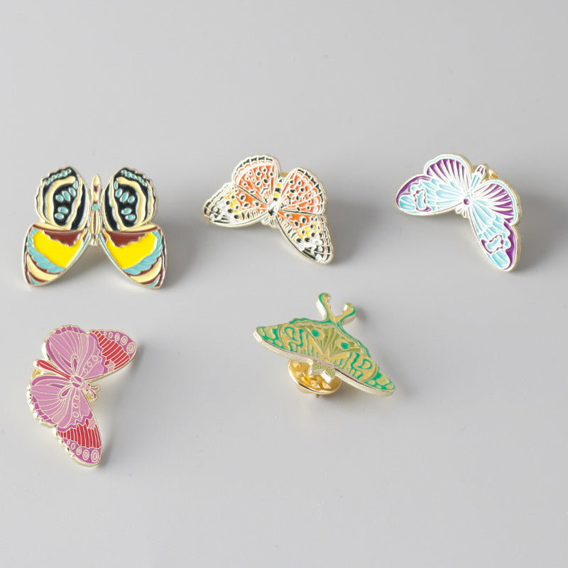 Colorful Butterfly Insect Alloy Brooch Creative