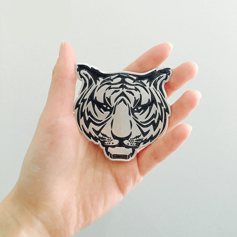 Aluminum Alloy Animal Sticker Car Modification Label