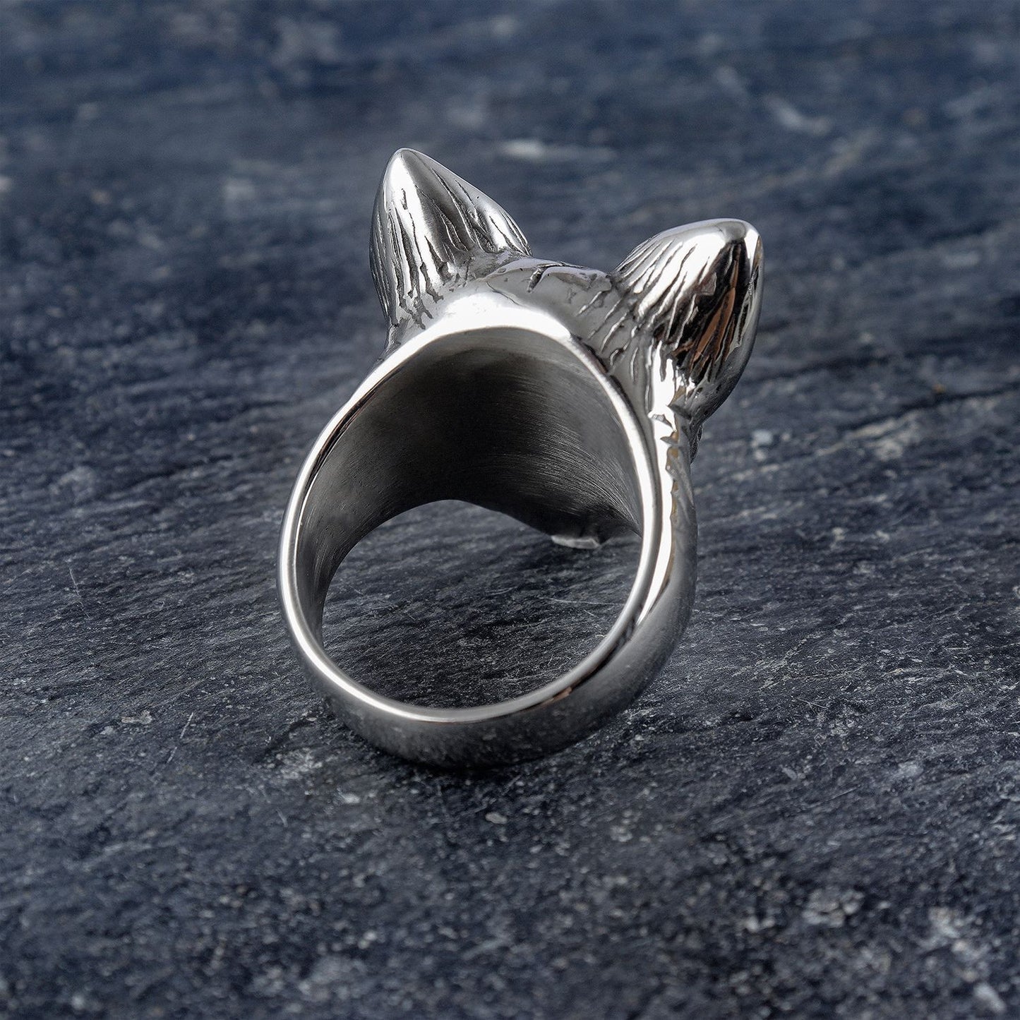 Vintage Jewelry Stainless Steel Animal Bat Cast Ring