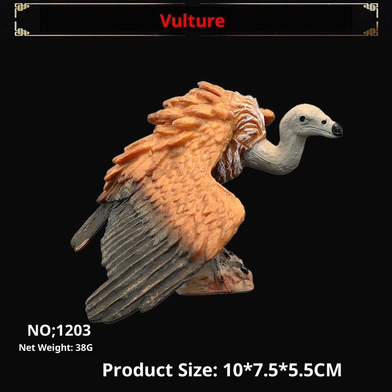 Children's Solid Simulation Animal Toy Wild Animal Model Set Vulture
