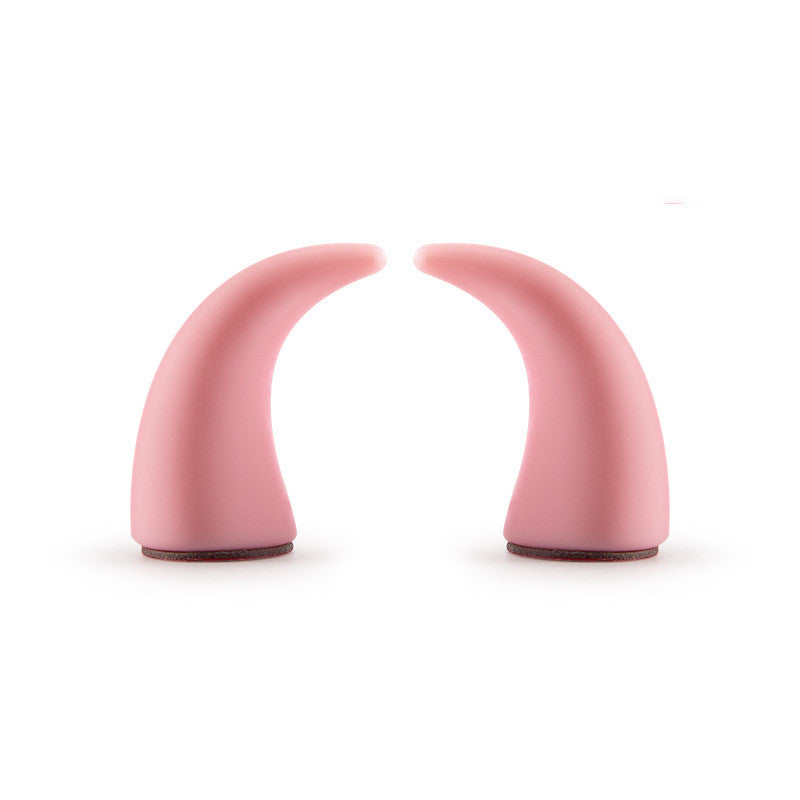 CAR Mini Steering Wheel Devil Horn Decorative Sticker Ornaments