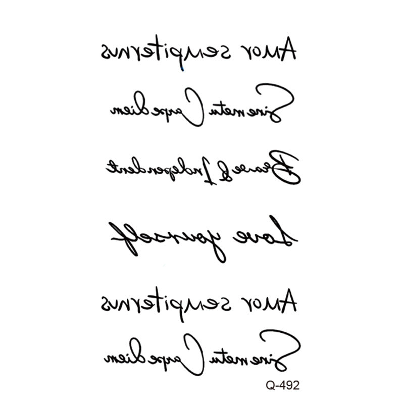 Waterproof Tattoo Sticker Set Any Combination