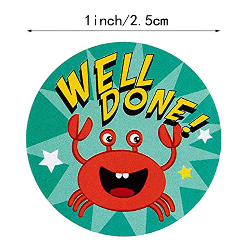 Reward Sticker Design Pattern Cute Animal Label