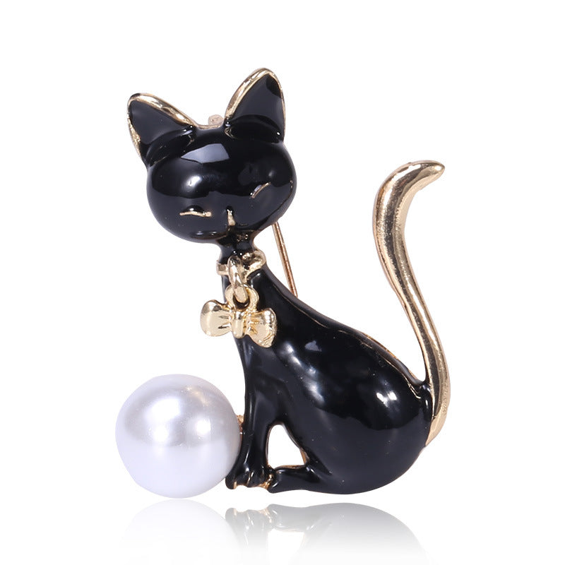 Personality Popular All-match Kitten Shape Brooch