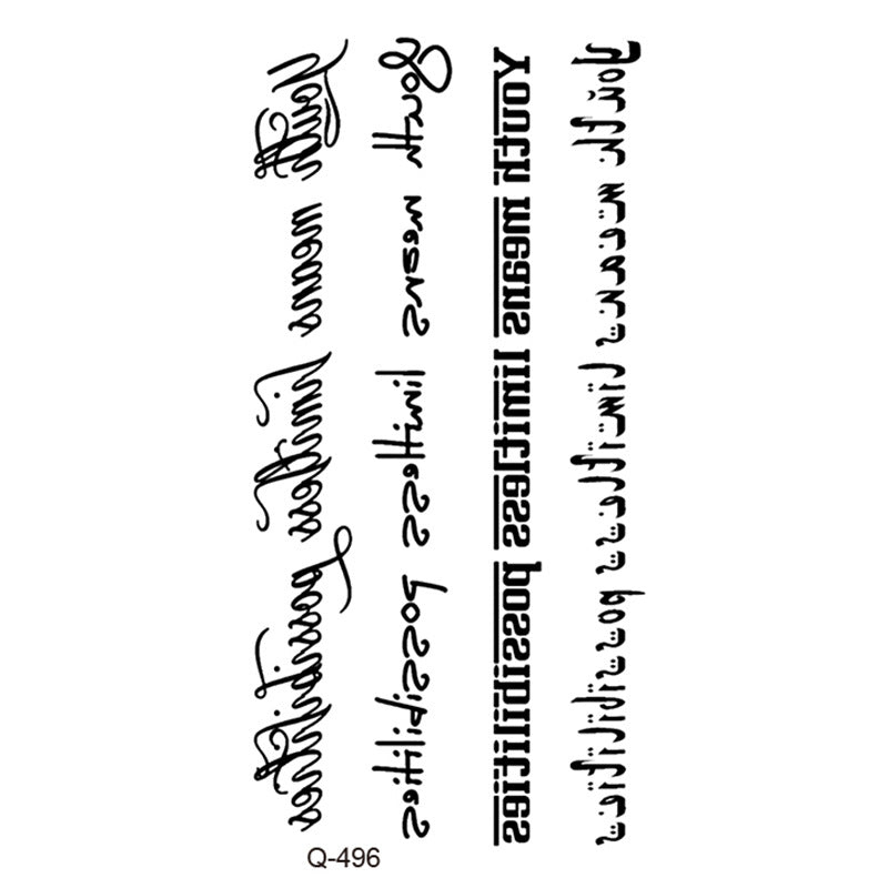 Waterproof Tattoo Sticker Set Any Combination