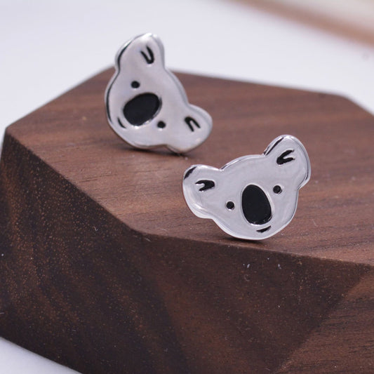 Retro Cute Koala Animal Earrings For Women
