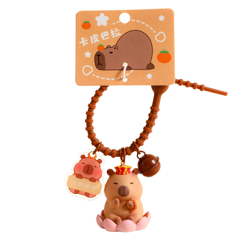 Capybara Pendant Doll Couple Keychain