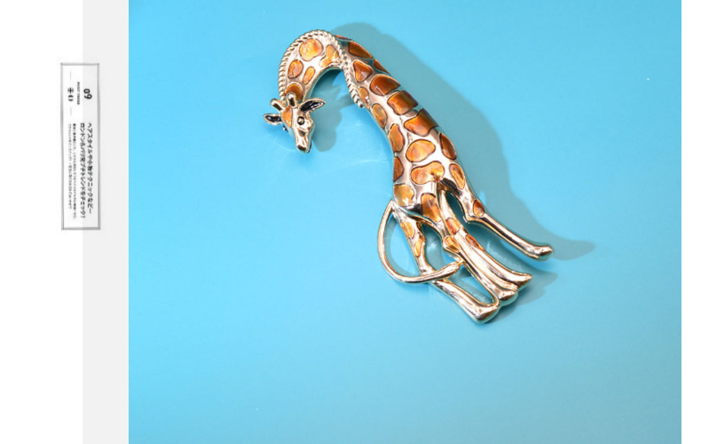 Large Size Painted Giraffe Brooch Dripping Oil Painting Oil Pin Corsage Women's Accessories