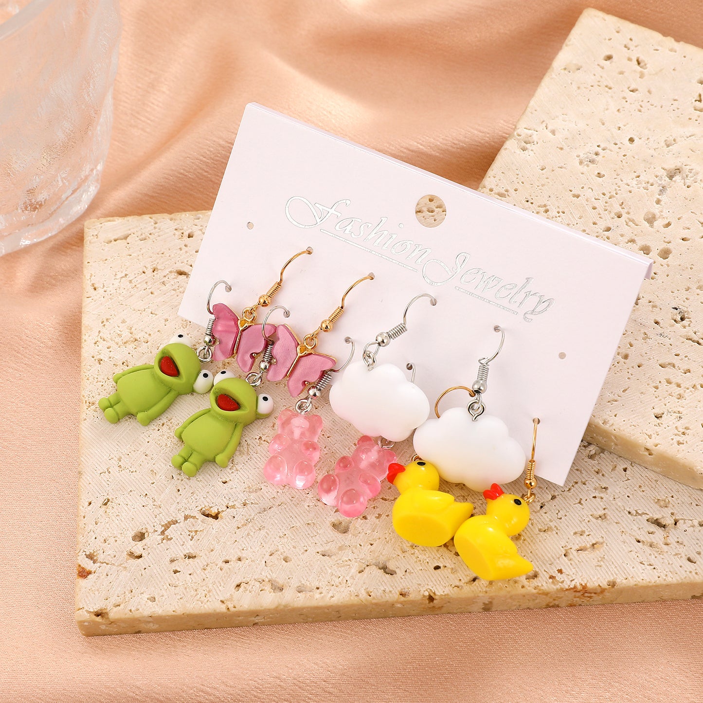 Acrylic Earring Set Fashion Cartoon Butterfly