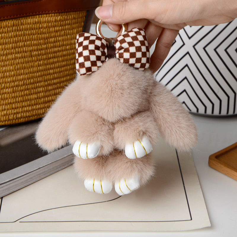 Cartoon Plush Bunny Keychain Pendant