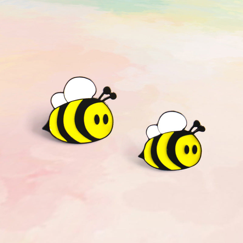 Cute Japanese Style Creative Oil Dripping Bee Alloy Brooch