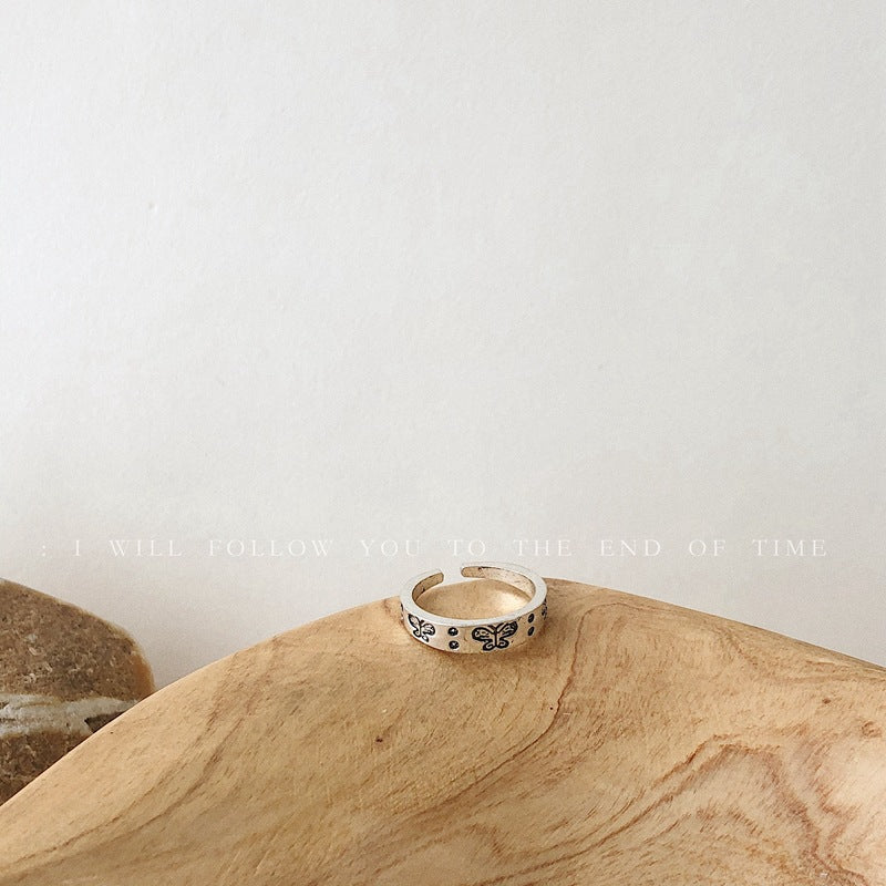 Butterfly Ring Adjustable Girl Ring Couple Ring