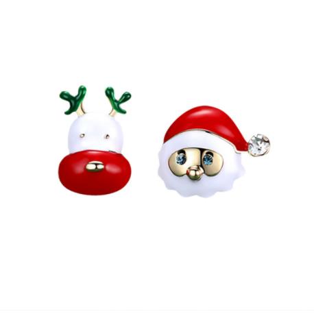 Women's Asymmetric Cartoon Animal Earrings Jewelry