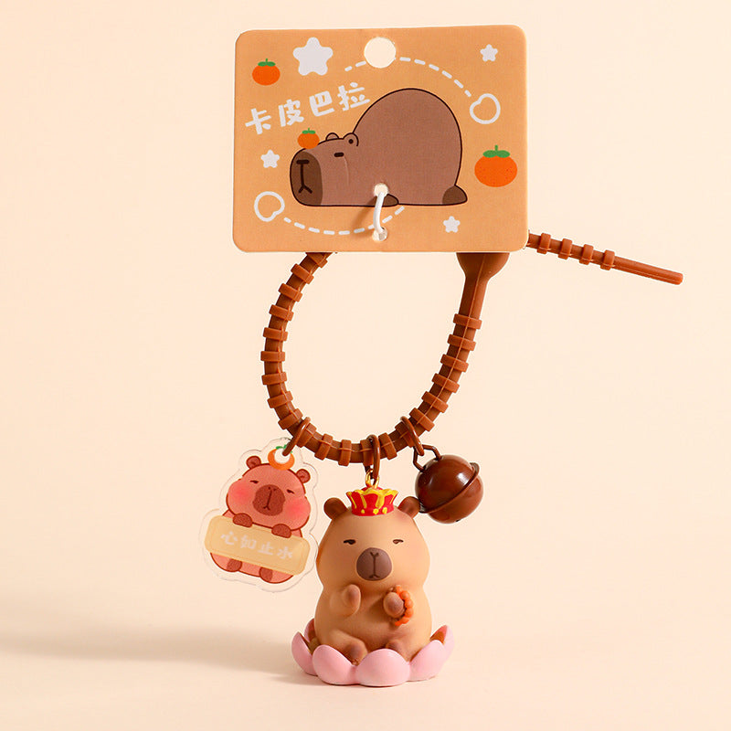 Capybara Pendant Doll Couple Keychain