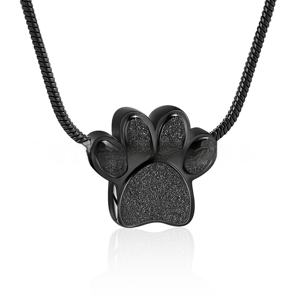 All-match Titanium Steel Animal Paw Print Pendant