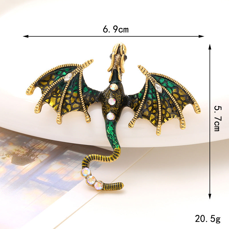 Diy Dripping Enamel Dragon Diamond Animal Accessories