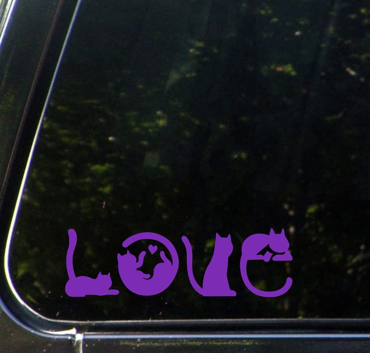 Cat Fight Love Car Vinyl Sticker