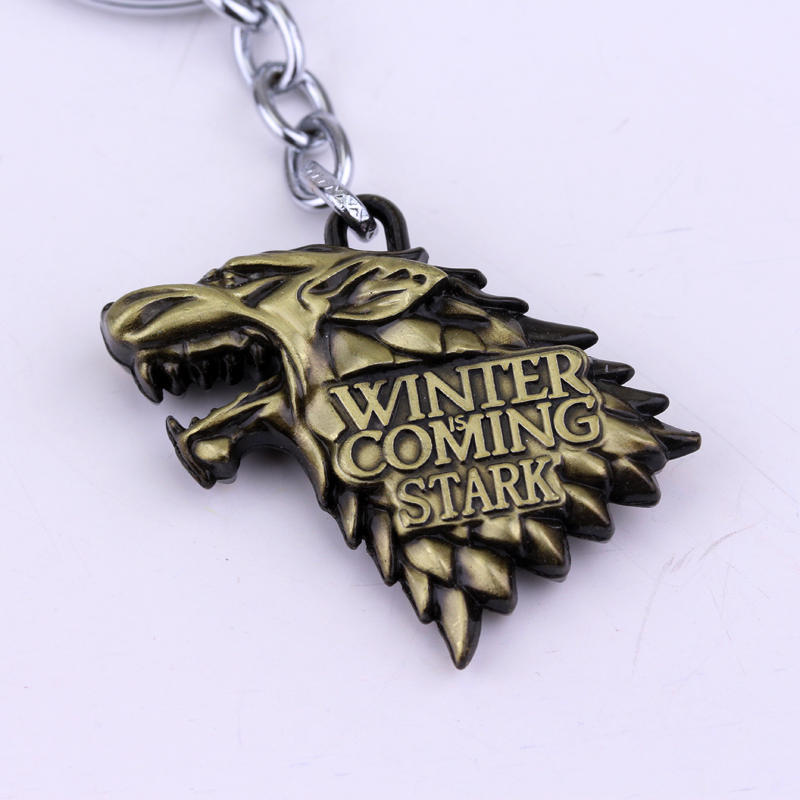 Ornaments Wolf Keychain Alloy Electroplating