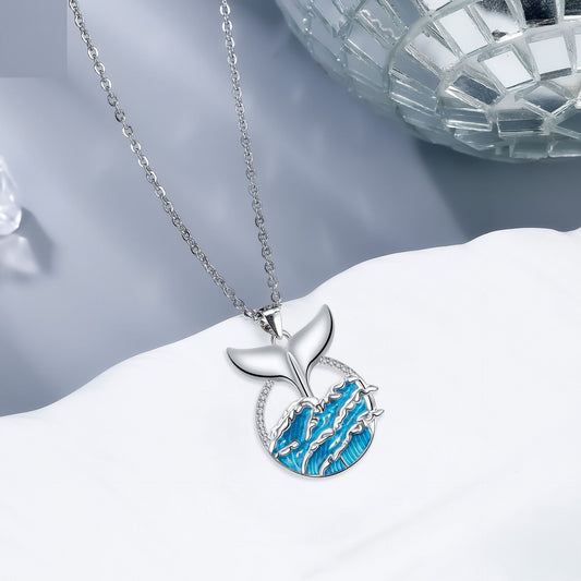 Whale Tail Jewelry Personalized Necklace