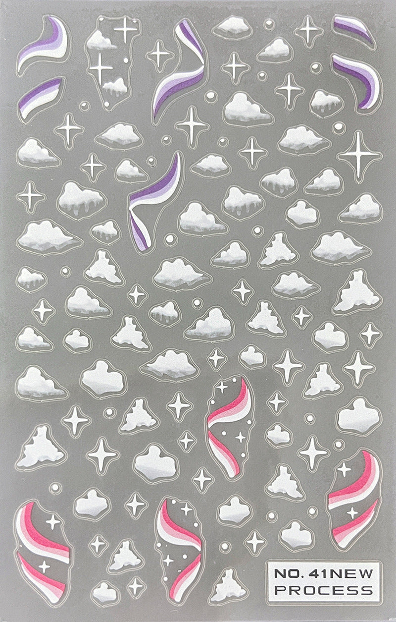 New Craft Thin Tough Frosted Nail Sticker