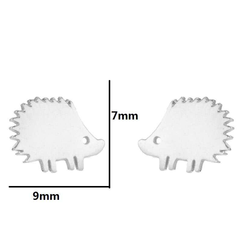 Animal Earrings Peacock Dinosaur Earrings Female Stainless Steel Simple Tortoise Hedgehog Ear Bone Nails