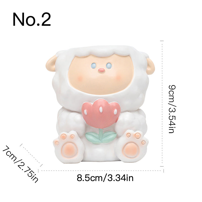 New Animal Resin Succulent Pot