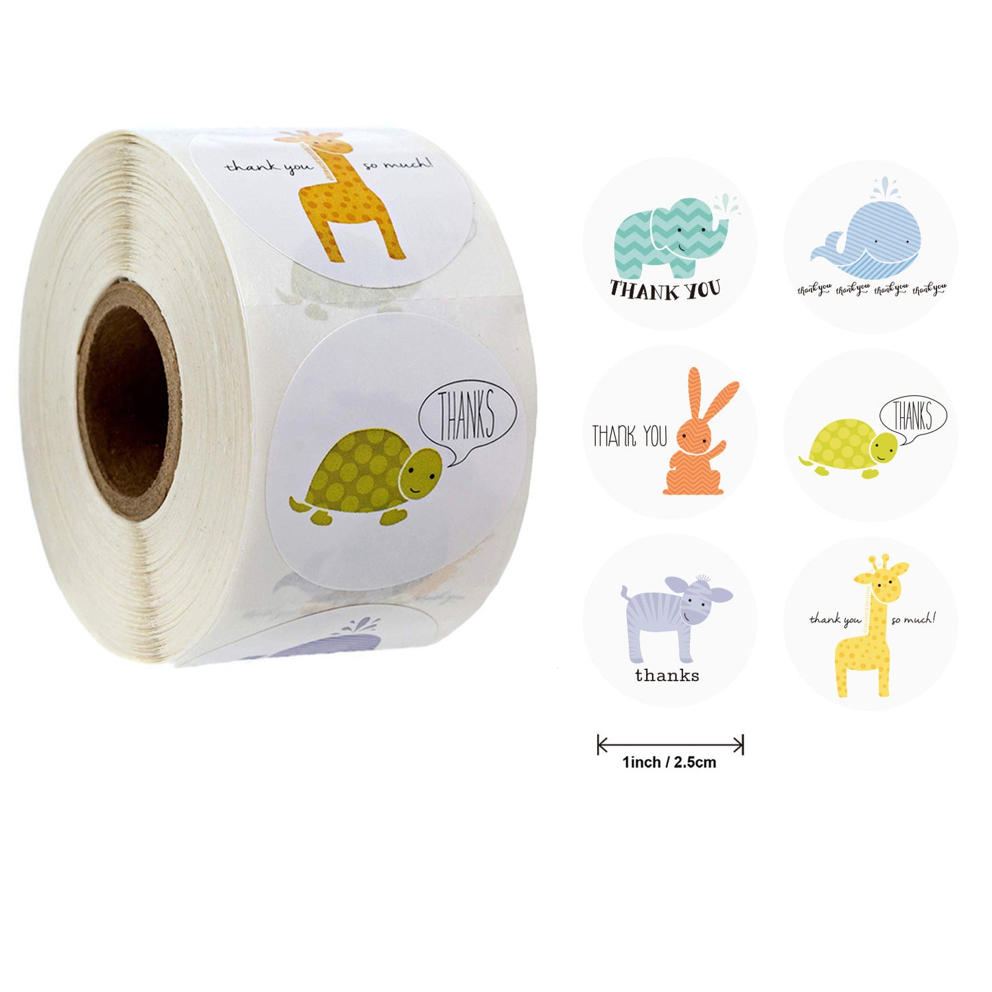 Roll Seal Affixed Animal Decoration Sticker Label