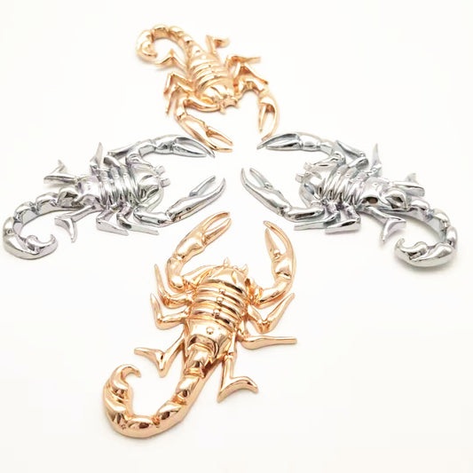 Car Personality Metal Sticker 3D Scorpion Stickers Car Personality Notepaper