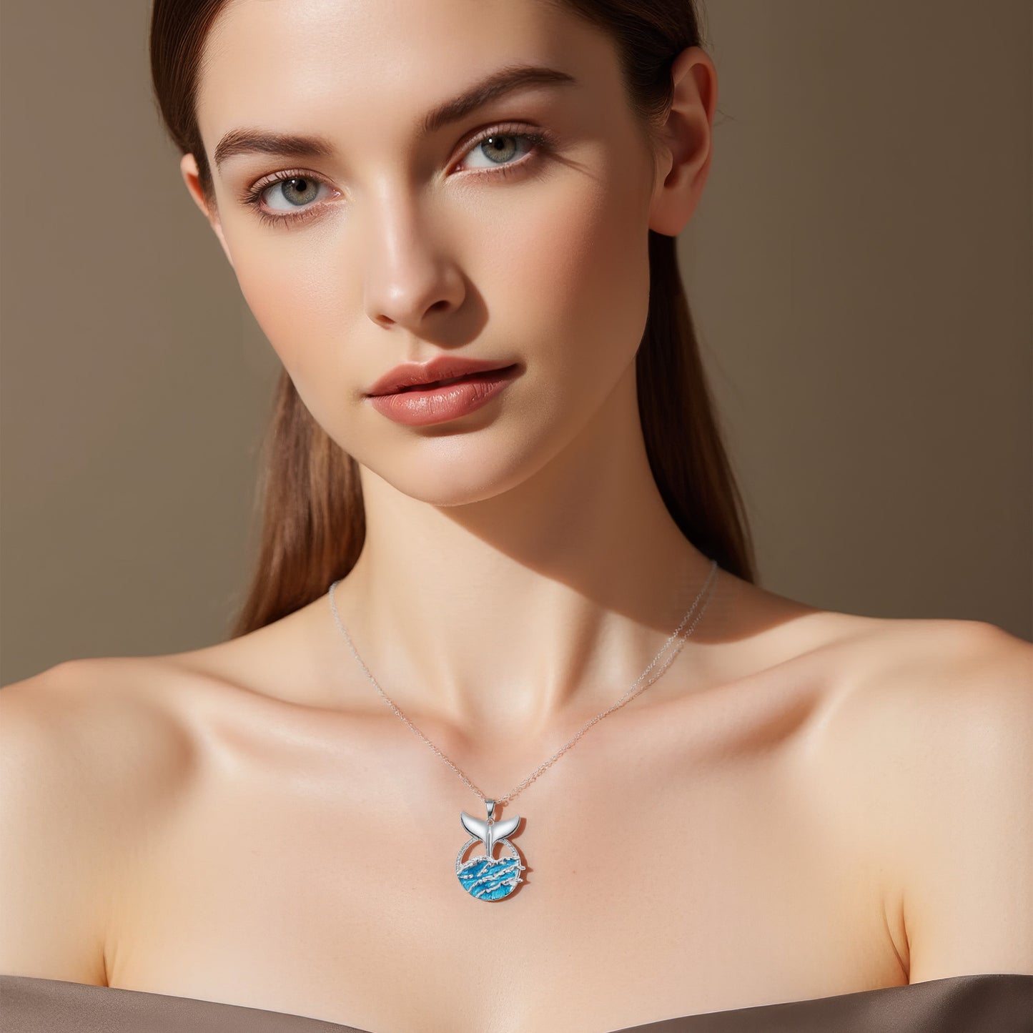 Whale Tail Jewelry Personalized Necklace