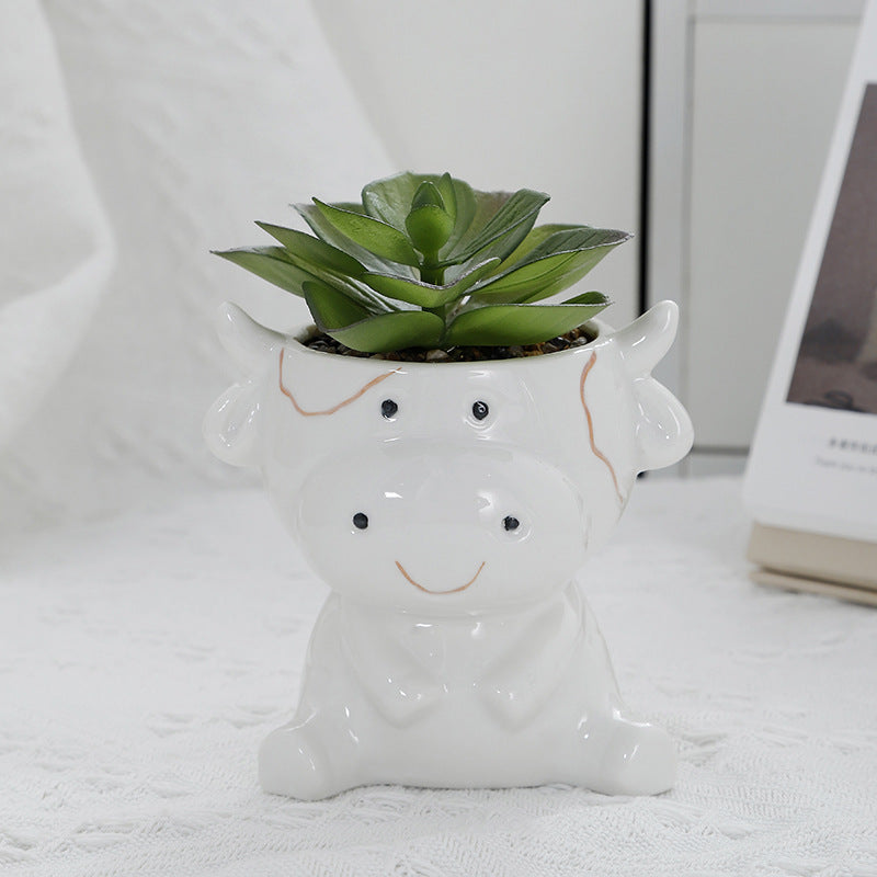 Animal Potted Handicraft Ornaments Flowerpot