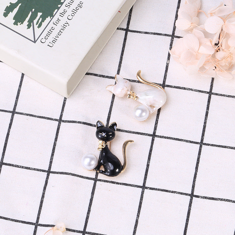 Personality Popular All-match Kitten Shape Brooch