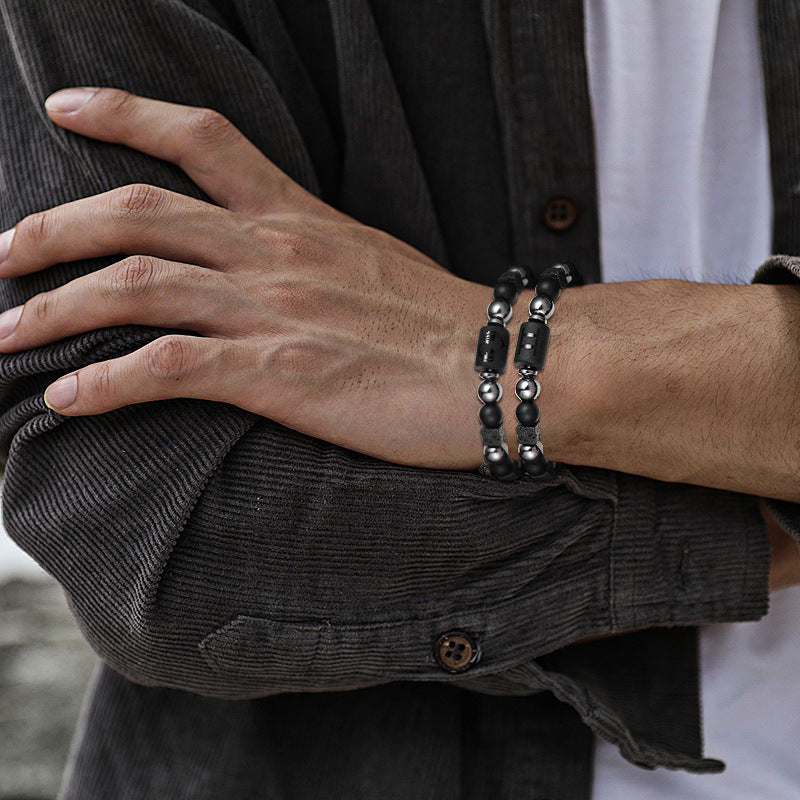 Twelve Zodiac Bracelet Couples Volcanic Stone Handmade Beaded Bracelet Accessory