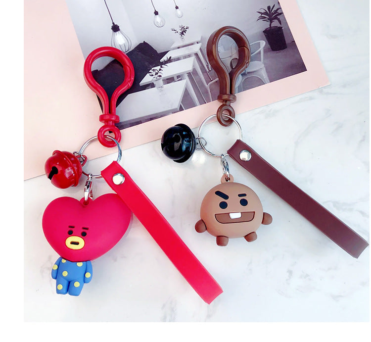 Cartoon Keychain Key Holder Chain Bag Pendant Accessories Keyring Jewelry YLM9514