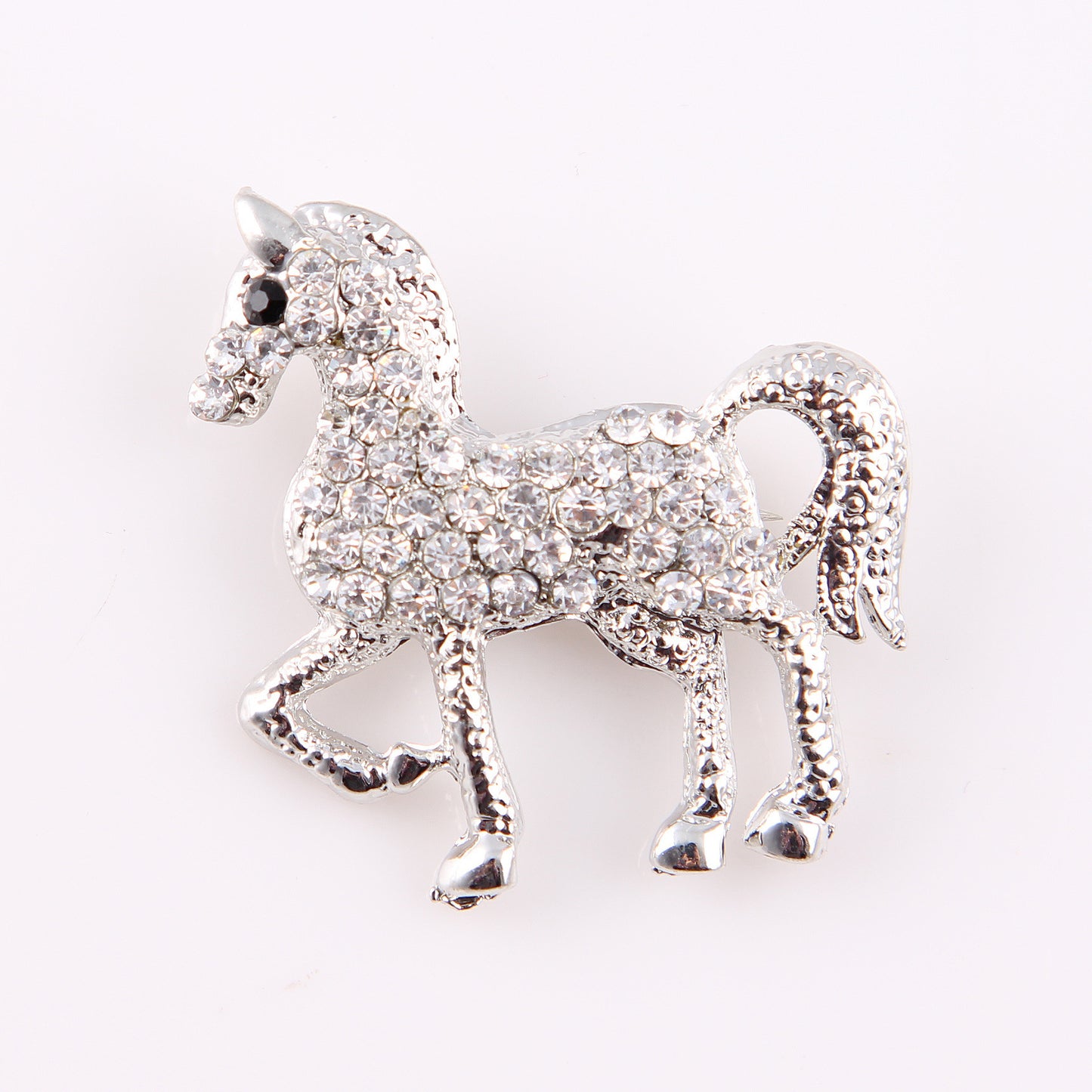 Fashion And Fully-jewelled Horse Animal Brooch Female Corsage