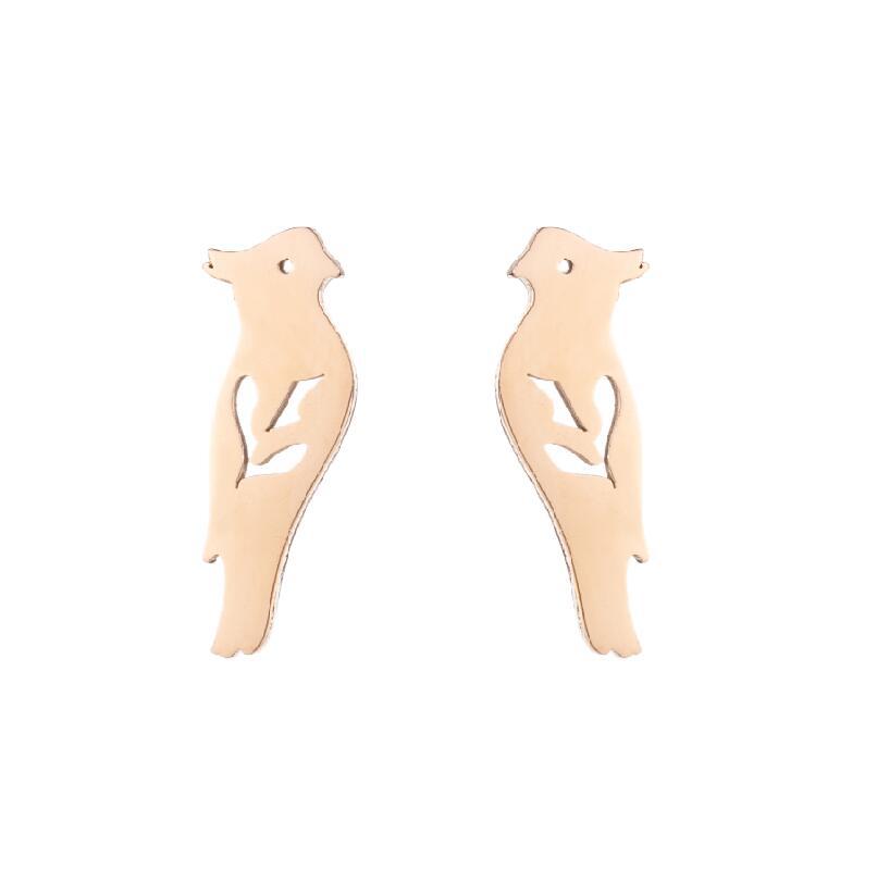 Simple Animal Earrings Bee Dolphin Earrings Plating Korean Style Earrings