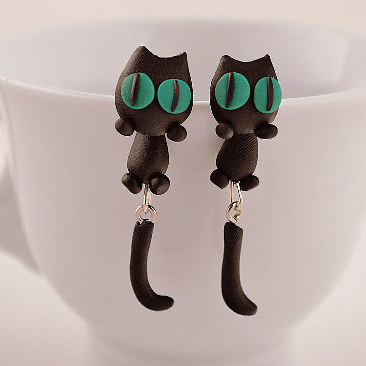 Fashionable And Personalized Animal Soft Clay Earrings